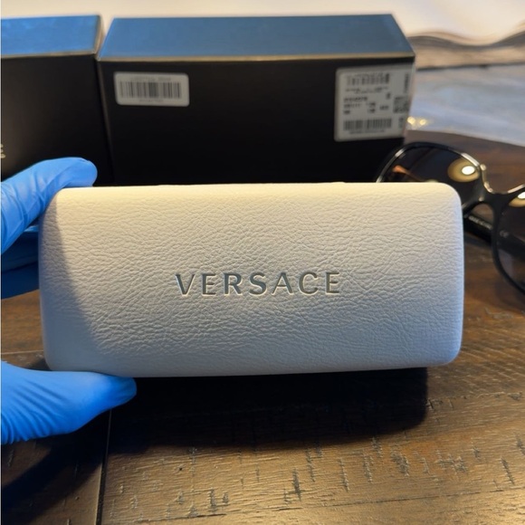 Versace Dark-Tinted Sunglasses with receipt and all packing - Picture 6 of 11